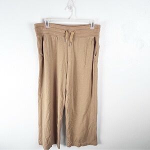 ATHLETA Tucson Gold Raised Textured High Rise Pockets Balance Pants Large
